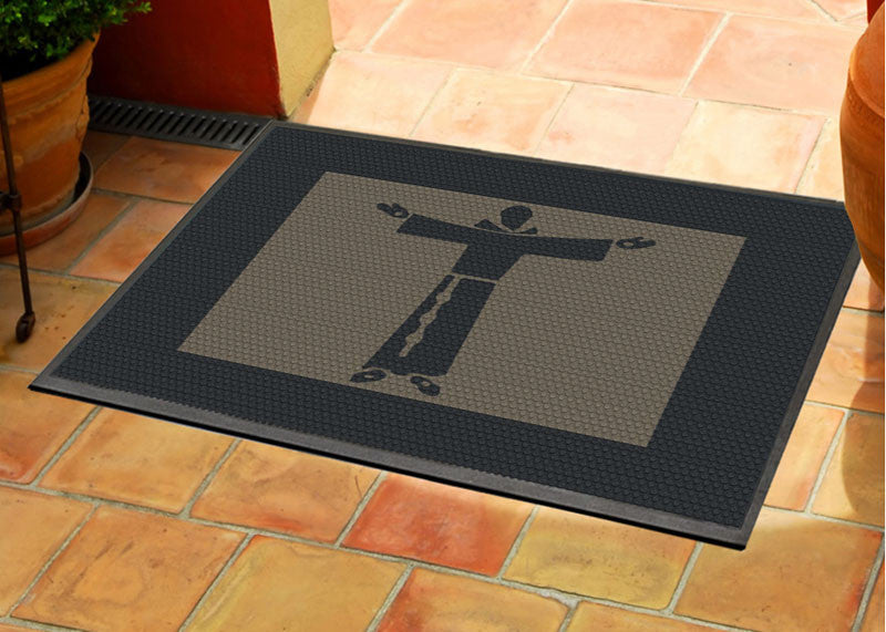 Franciscans of Christ the Servant 2.5 X 3 Rubber Scraper - The Personalized Doormats Company