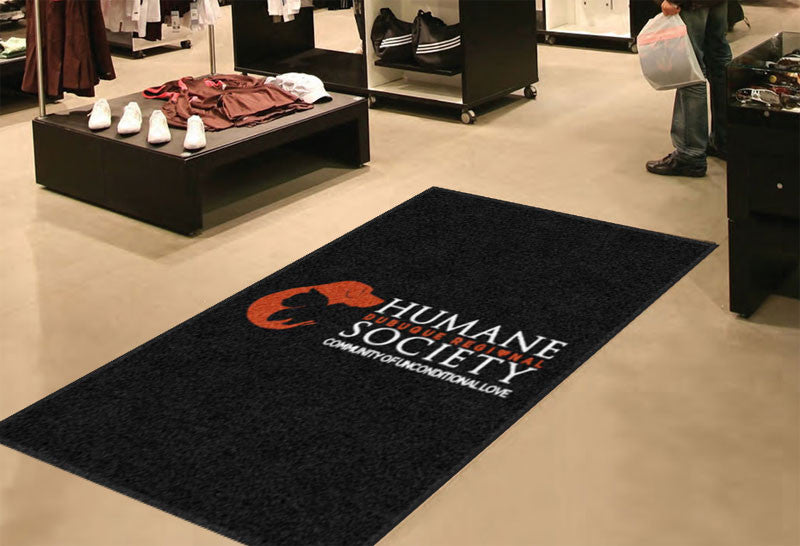 Dubuque Regional Humane Society 5 X 8 Rubber Backed Carpeted HD - The Personalized Doormats Company