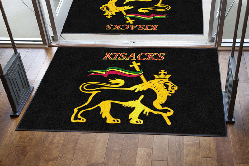 Karlos Kisack 4 X 6 Rubber Backed Carpeted HD - The Personalized Doormats Company