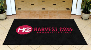 Harvest Cove Community Church 3 X 5 Rubber Backed Carpeted HD - The Personalized Doormats Company