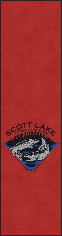 Scott Lake Red Dock Carpet §-4 X 15 Rubber Backed Carpeted HD-The Personalized Doormats Company