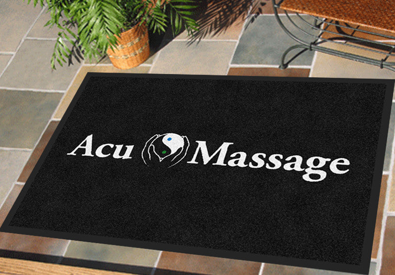 AcuMassage 2 x 3' Rubber Backed Carpeted HD - The Personalized Doormats Company