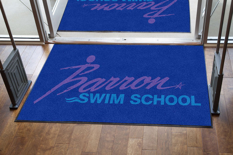 Barron Swim School 4 x 6 Rubber Backed Carpeted HD - The Personalized Doormats Company