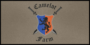 Camelot Farm § 6 X 12 Luxury Berber Inlay - The Personalized Doormats Company