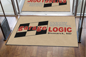 Garage Logic § 4 X 6 Rubber Backed Carpeted HD - The Personalized Doormats Company
