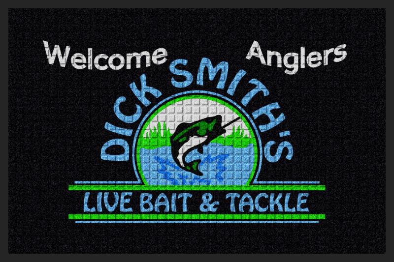 Dick Smith's Live Bait & Tackle 2 X 3 Waterhog Impressions - The Personalized Doormats Company