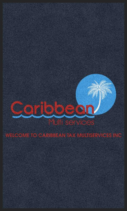 Carribean Tax 3 X 5 Rubber Backed Carpeted HD - The Personalized Doormats Company