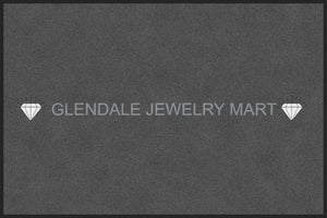 GLENDALE JEWELRY MART 4 X 6 Rubber Backed Carpeted HD - The Personalized Doormats Company