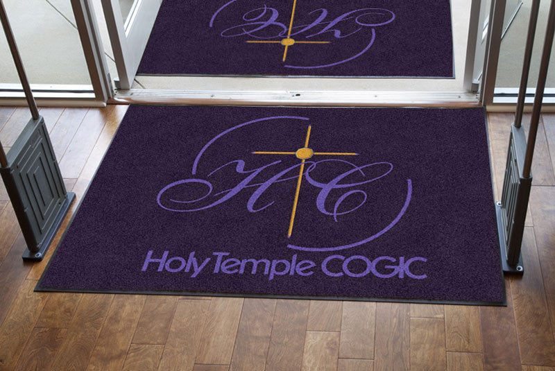 Holy Temple 4 X 6 Rubber Backed Carpeted HD - The Personalized Doormats Company