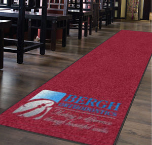 Bergh Orthodontics 4 X 14 Rubber Backed Carpeted HD - The Personalized Doormats Company