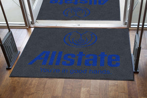 Allstate Insurance 4 X 6 Rubber Backed Carpeted HD - The Personalized Doormats Company