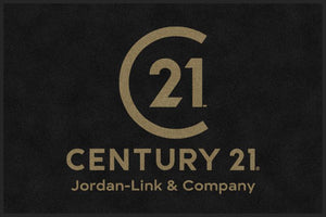 Century 21 Jordan-Link & Co 4 X 6 Rubber Backed Carpeted HD - The Personalized Doormats Company