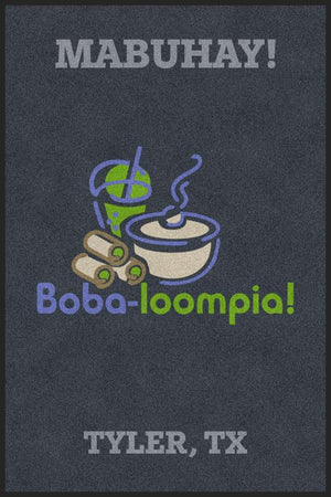 Bobaloompia indoor 4 X 6 Rubber Backed Carpeted HD - The Personalized Doormats Company