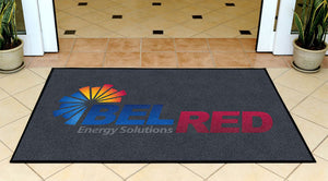 Bel Red Energy Solutions 3 X 5 Rubber Backed Carpeted HD - The Personalized Doormats Company