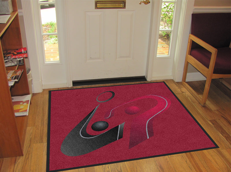 Brians Carpet 4 X 4 Rubber Backed Carpeted HD - The Personalized Doormats Company