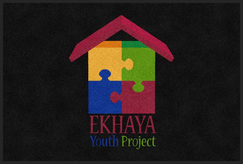 Ekhaya Youth Project 4 X 6 Rubber Backed Carpeted HD - The Personalized Doormats Company