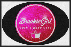 BrookieGirl Bath + Body Care 2 x 3 Custom Plush 30 HD - The Personalized Doormats Company
