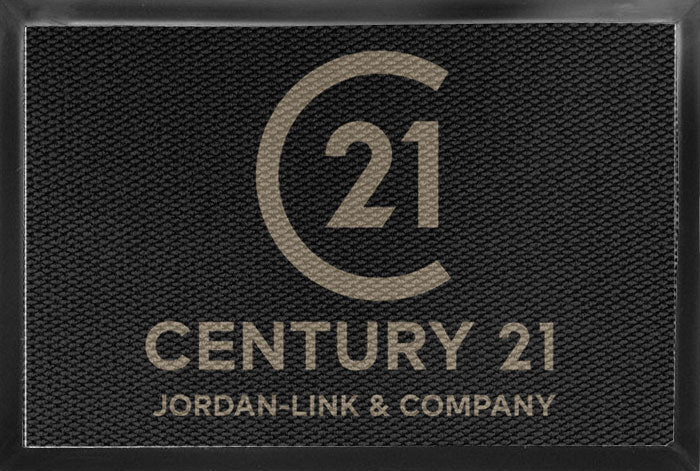 Century 21 Jordan-Link & Co 4 x 6 Luxury Berber Inlay - The Personalized Doormats Company