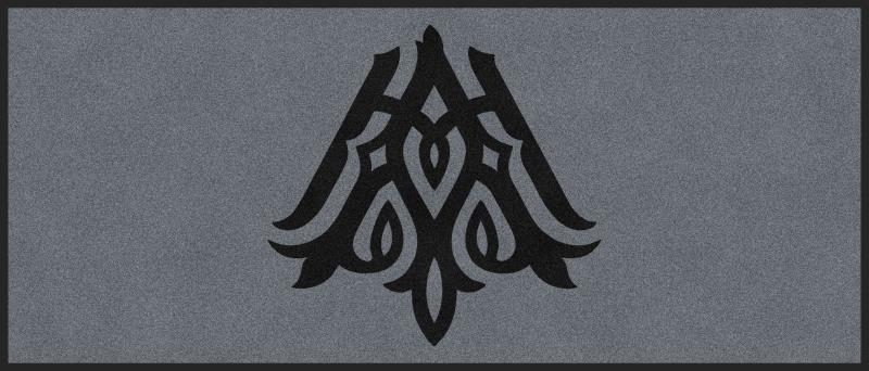 Avalon - Employee Entrance - Monogram 3 X 7 Rubber Backed Carpeted HD - The Personalized Doormats Company