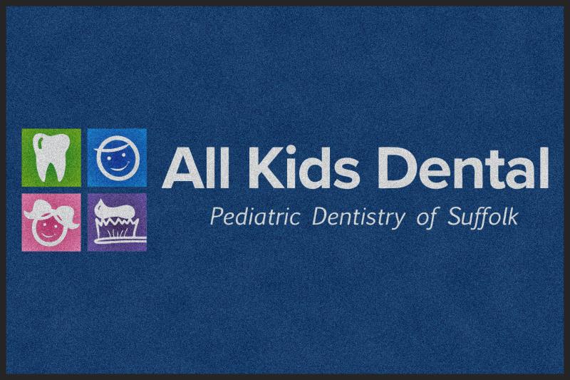 All Kids Dental 4 X 6 Rubber Backed Carpeted HD - The Personalized Doormats Company