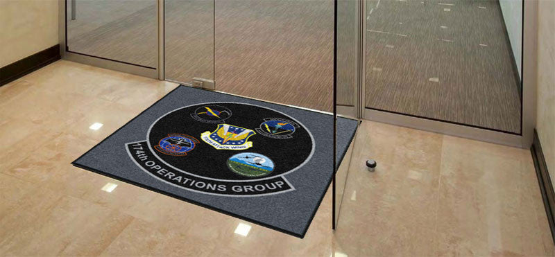 174 OG 4 x 4 Rubber Backed Carpeted HD - The Personalized Doormats Company