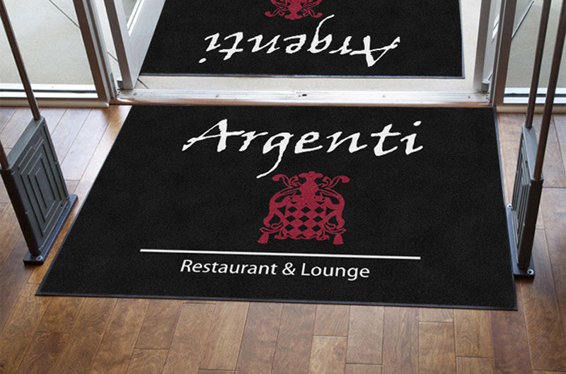 Argenti restaurant and lounge 4 X 6 Rubber Backed Carpeted HD - The Personalized Doormats Company