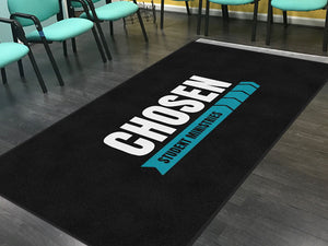 Chosen Student Ministries 5 X 10 Rubber Backed Carpeted HD - The Personalized Doormats Company