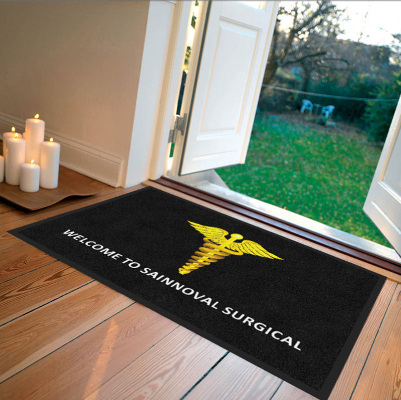 GREGORY SAINNOVAL 2 x 3 Rubber Backed Carpeted HD - The Personalized Doormats Company