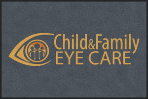 Child and family eye care 4 X 6 Rubber Backed Carpeted HD - The Personalized Doormats Company