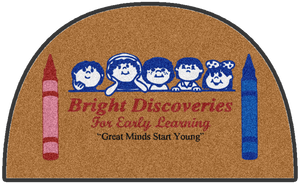Bright Discoveries § 3 X 5 Rubber Backed Carpeted HD - The Personalized Doormats Company