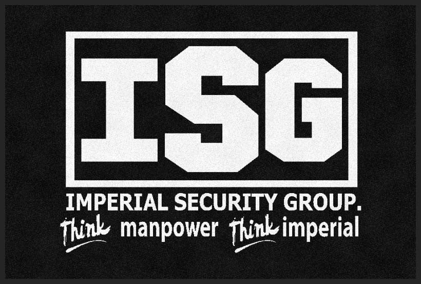 IMPERIAL SECURITY GROUP 2 X 3 Rubber Backed Carpeted HD - The Personalized Doormats Company