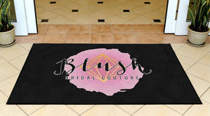 Blush Bridal Couture 3 X 5 Rubber Backed Carpeted HD - The Personalized Doormats Company