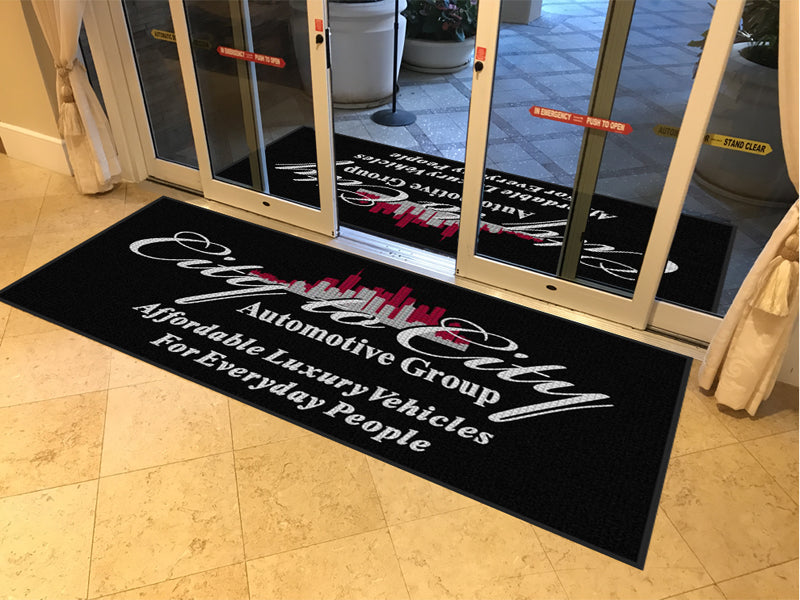 City To City Automotive Group 4 x 8 Waterhog Impressions - The Personalized Doormats Company