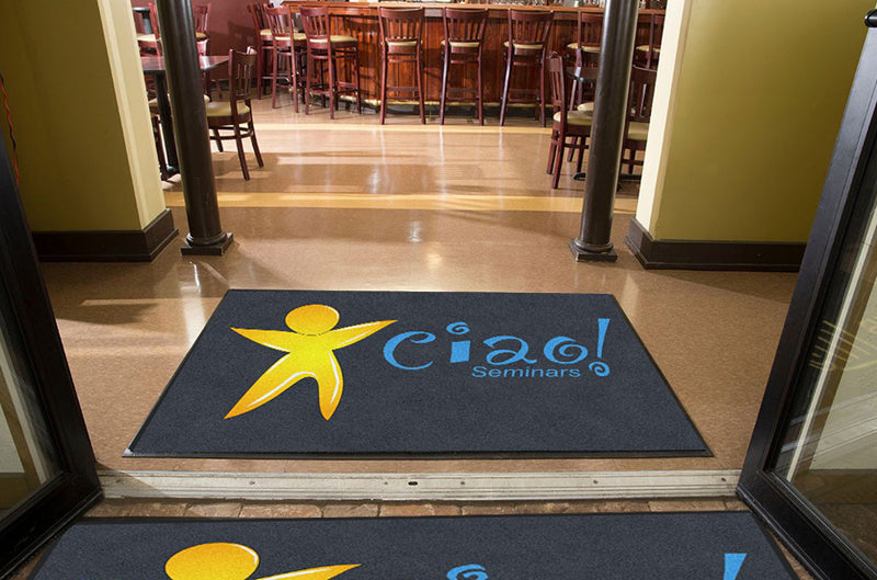 CIAO Seminars 4 X 6 Rubber Backed Carpeted HD - The Personalized Doormats Company