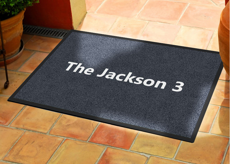 Jackson 2 X 3 Rubber Backed Carpeted HD - The Personalized Doormats Company