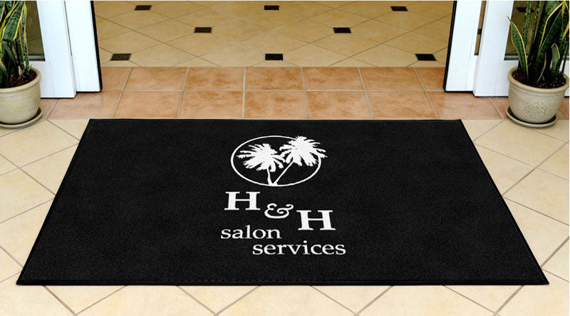 H&H Salon 3 X 5 Rubber Backed Carpeted HD - The Personalized Doormats Company