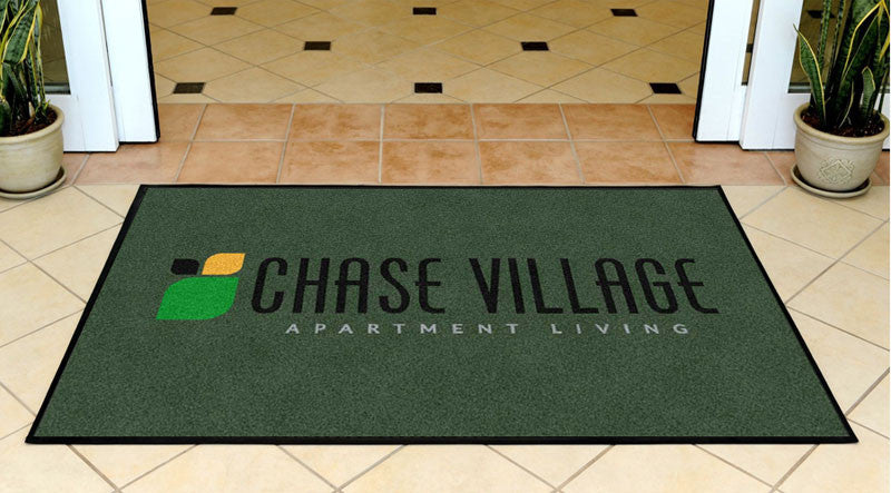 chase village 3 X 5 Rubber Backed Carpeted HD - The Personalized Doormats Company