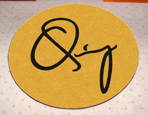 frequincy 3 X 3 Rubber Backed Carpeted HD Round - The Personalized Doormats Company