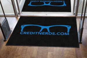 CreditNerds 4 X 6 Rubber Backed Carpeted HD - The Personalized Doormats Company