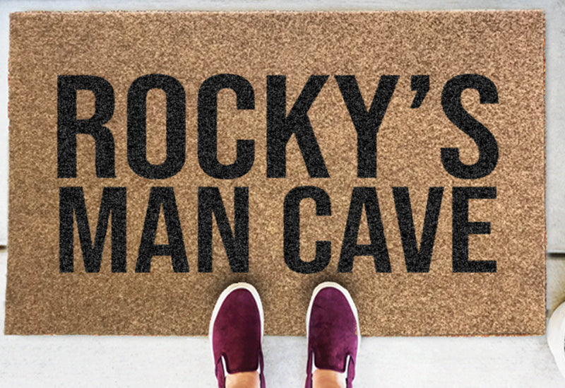Rockys Man Cave §-3 X 4 Duracoir Inlay-The Personalized Doormats Company