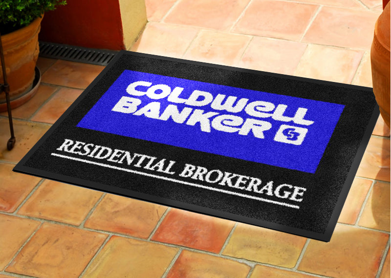 CB Door Mat 2 x 3 Rubber Backed Carpeted - The Personalized Doormats Company