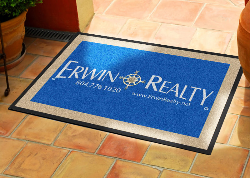 ErwinRealty1 2 X 3 Rubber Backed Carpeted HD - The Personalized Doormats Company