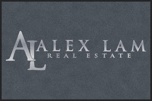 Alex Lam - Silver 4 X 6 Rubber Backed Carpeted HD - The Personalized Doormats Company