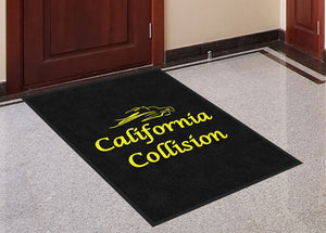California Collision 3 X 4 Rubber Backed Carpeted HD - The Personalized Doormats Company