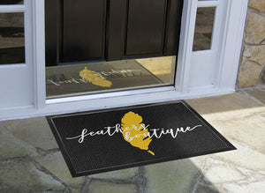 Feathers Rug 2 X 3 Luxury Berber Inlay - The Personalized Doormats Company