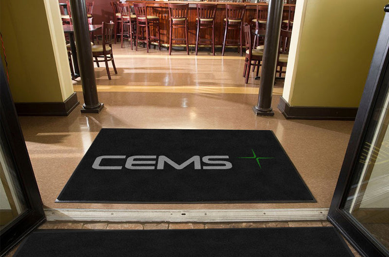 CEMS 4 x 6 Rubber Backed Carpeted - The Personalized Doormats Company