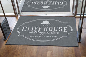 Cliff House 4 X 6 Rubber Backed Carpeted HD - The Personalized Doormats Company
