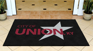 City of Union Hallway 3 X 5 Rubber Backed Carpeted HD - The Personalized Doormats Company