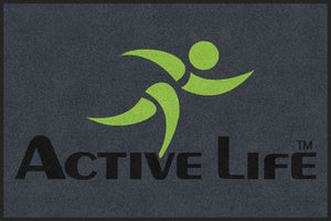 Active life 4 X 6 Rubber Backed Carpeted HD - The Personalized Doormats Company