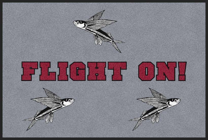 Flight On 4 X 6 Rubber Backed Carpeted HD - The Personalized Doormats Company
